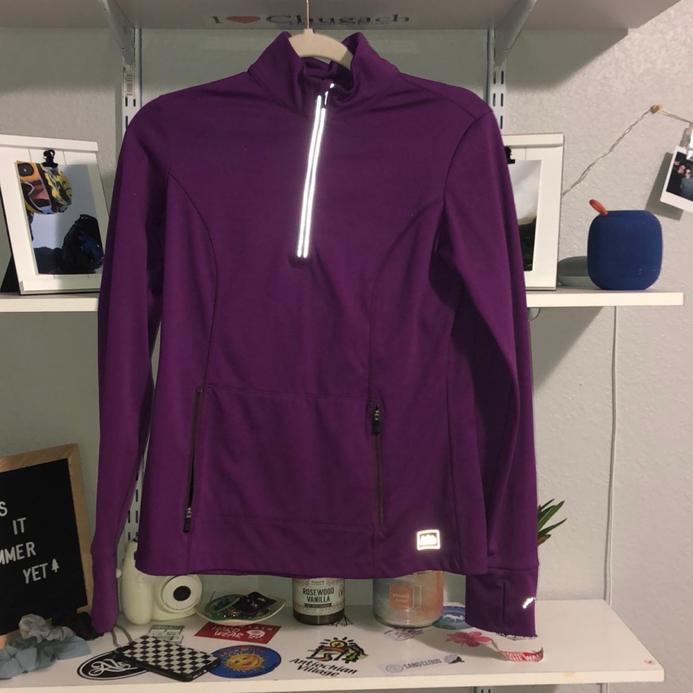 REI quarter zip sweater